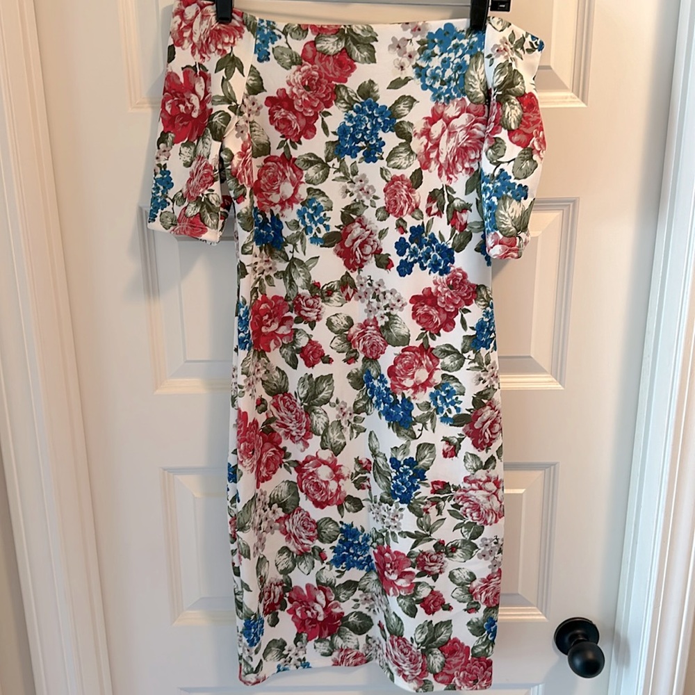 Floral Off Shoulder Dress